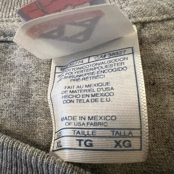 Peanuts Snoopy In Santa Costume With Cookies Vintage Gray T-Shirt FLAW Size XL - Picture 2 of 11